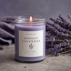 Midnight Lavender Soy Candle