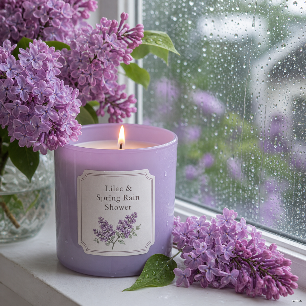 Lilac Spring Candle